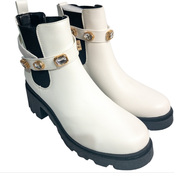 Sugar Favorite Chelsea Boots White 10 - Picture 6 of 8